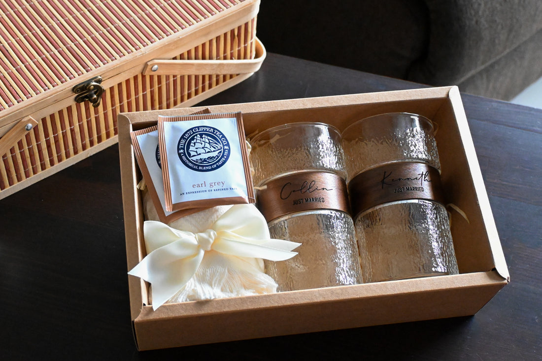 Useful and Personalised Housewarming Gift - Matching Cups and Tea