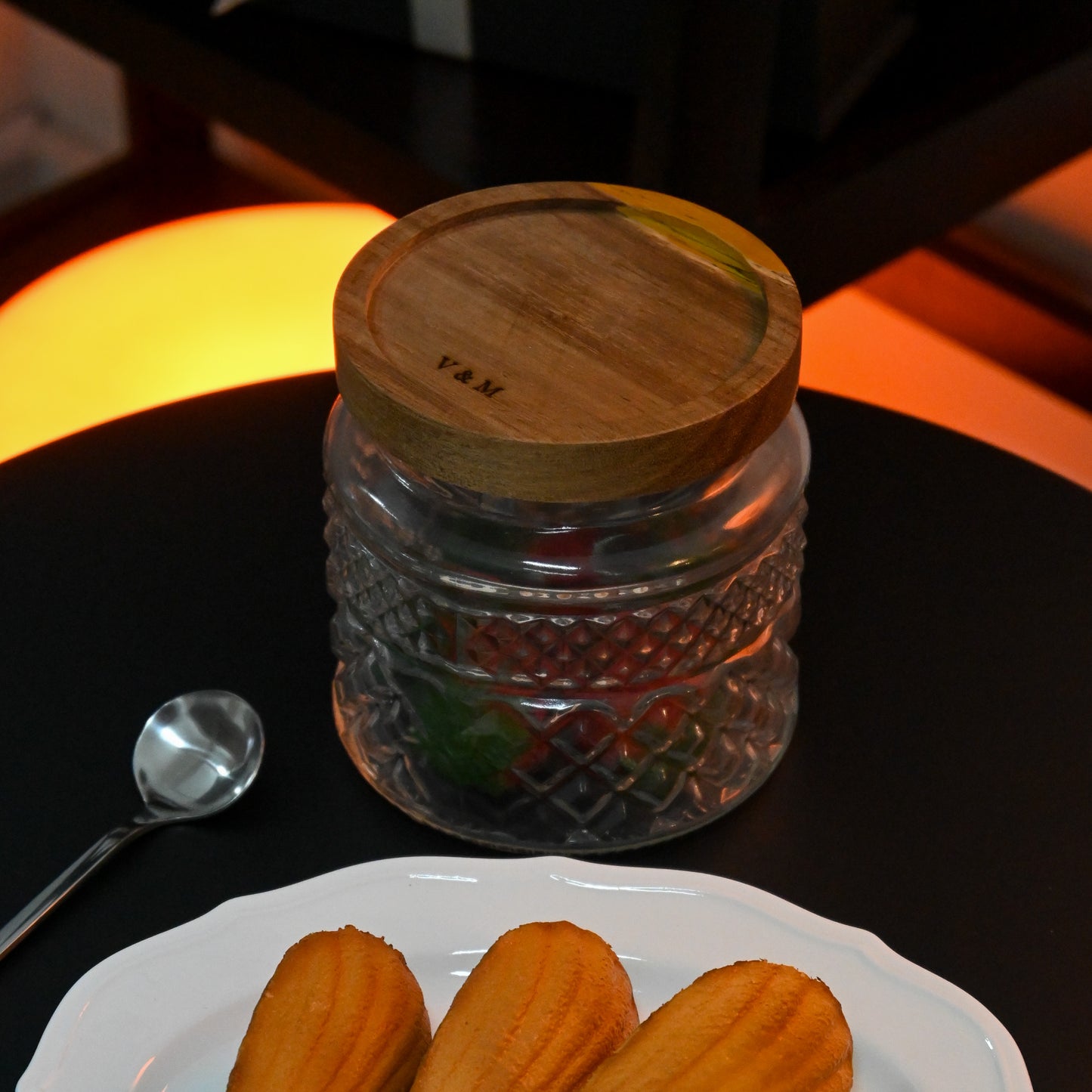 Personalised Walnut Cover Storage Jar Singapore