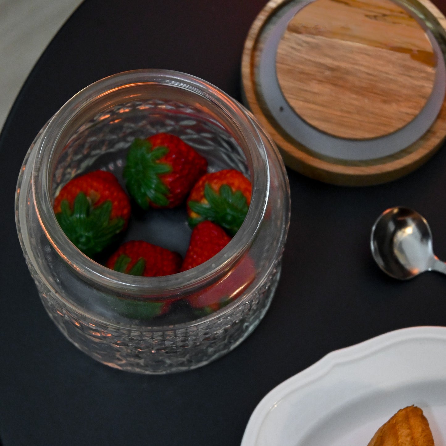 Personalised Walnut Cover Storage Jar Singapore
