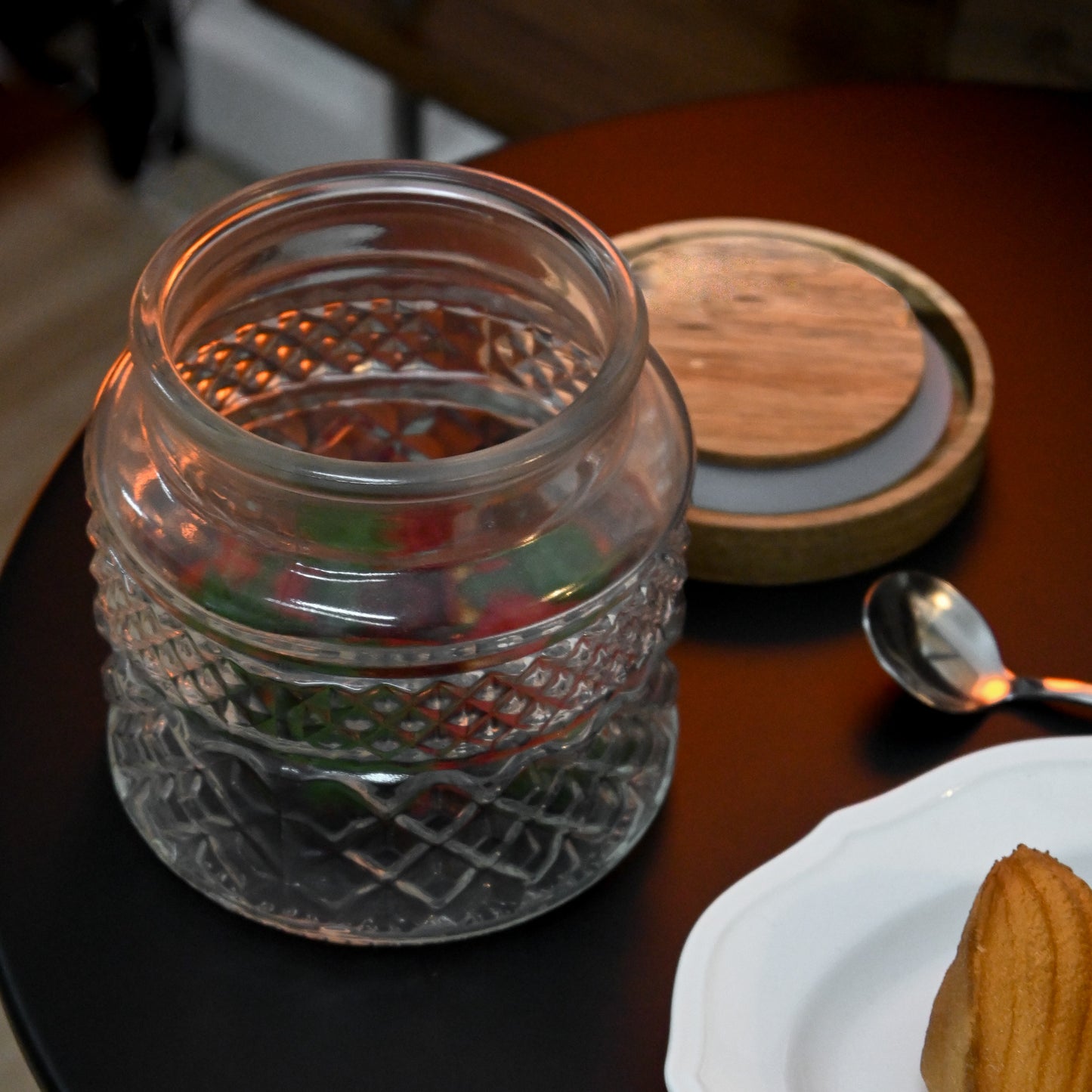 Personalised Walnut Cover Storage Jar Singapore