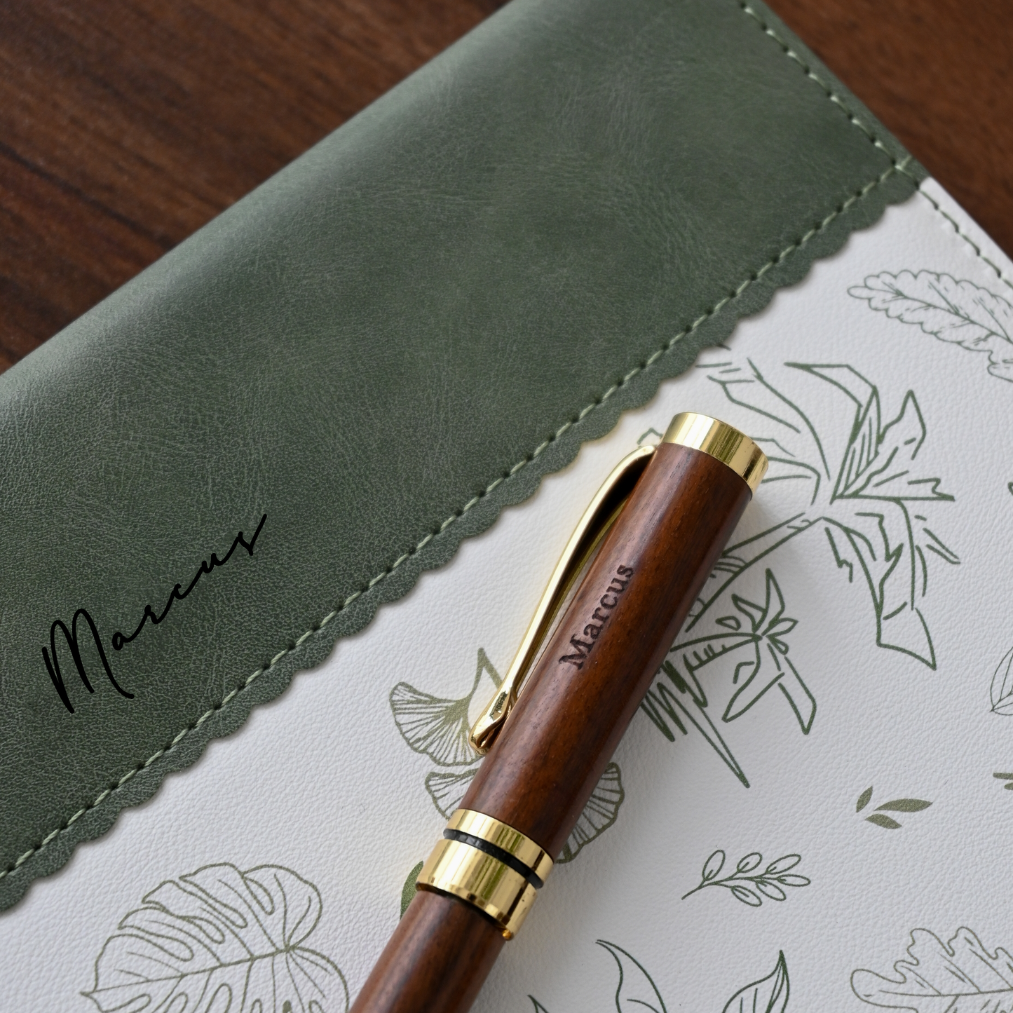 Botanical Notebook with Pen