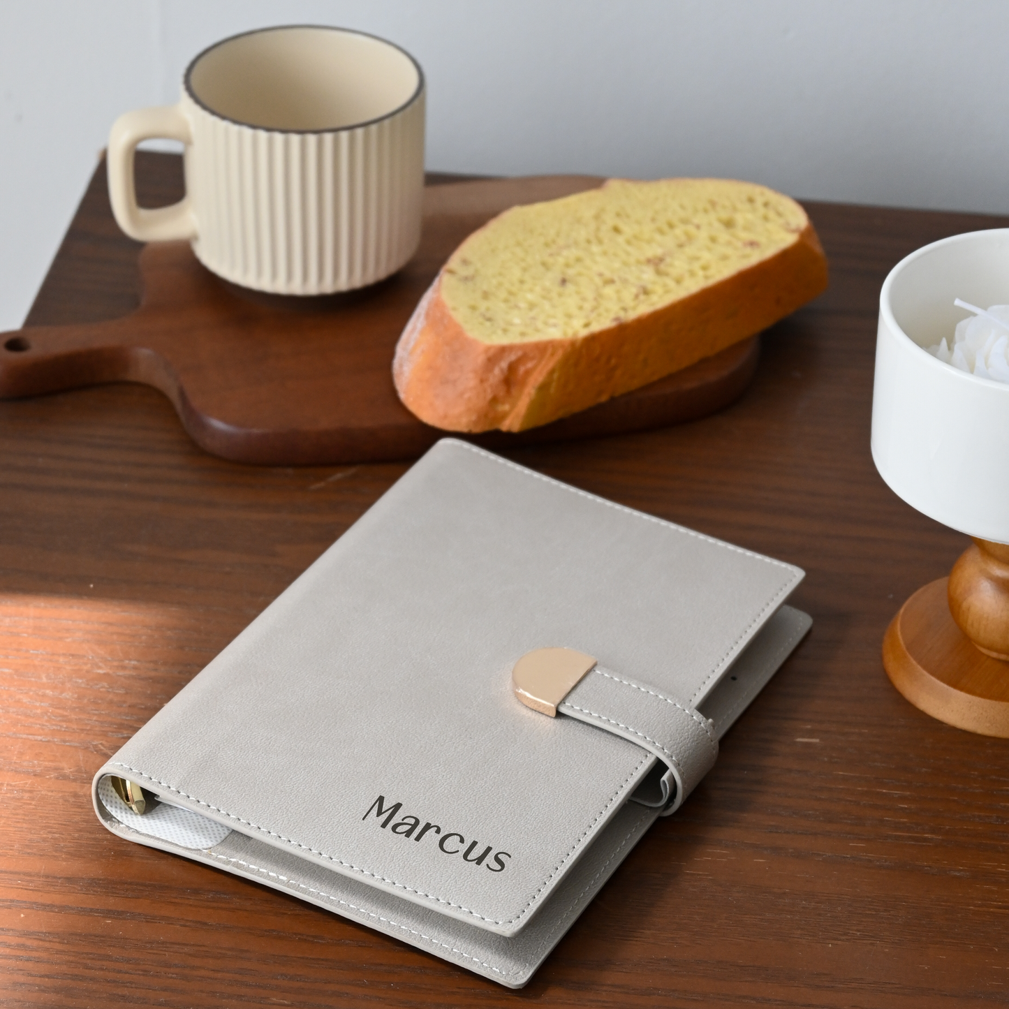 Leather Cover Magnetic Closing Notebook