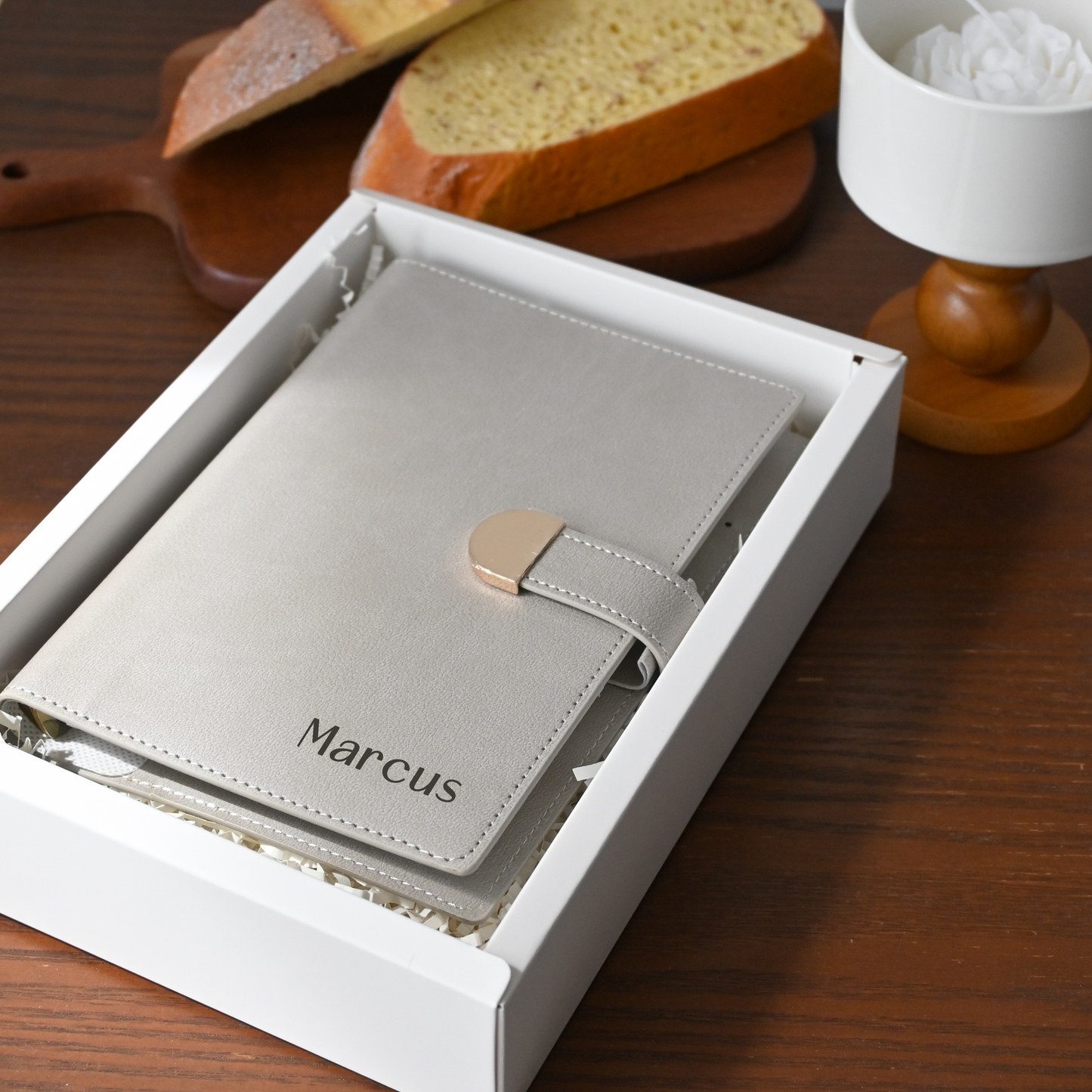Leather Cover Magnetic Closing Notebook
