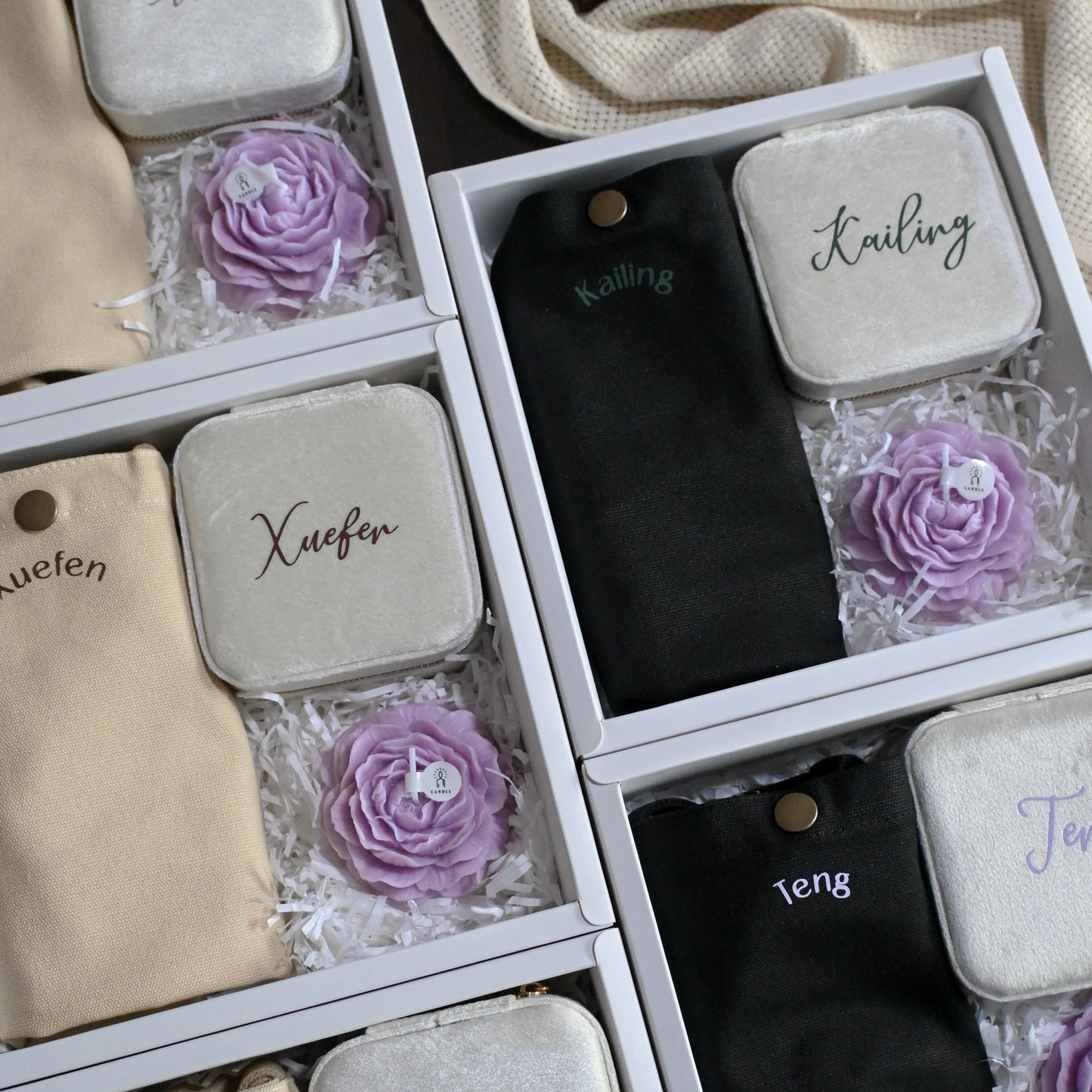 Personalised For Her Gift Set Jewellery Organiser Bag Singapore