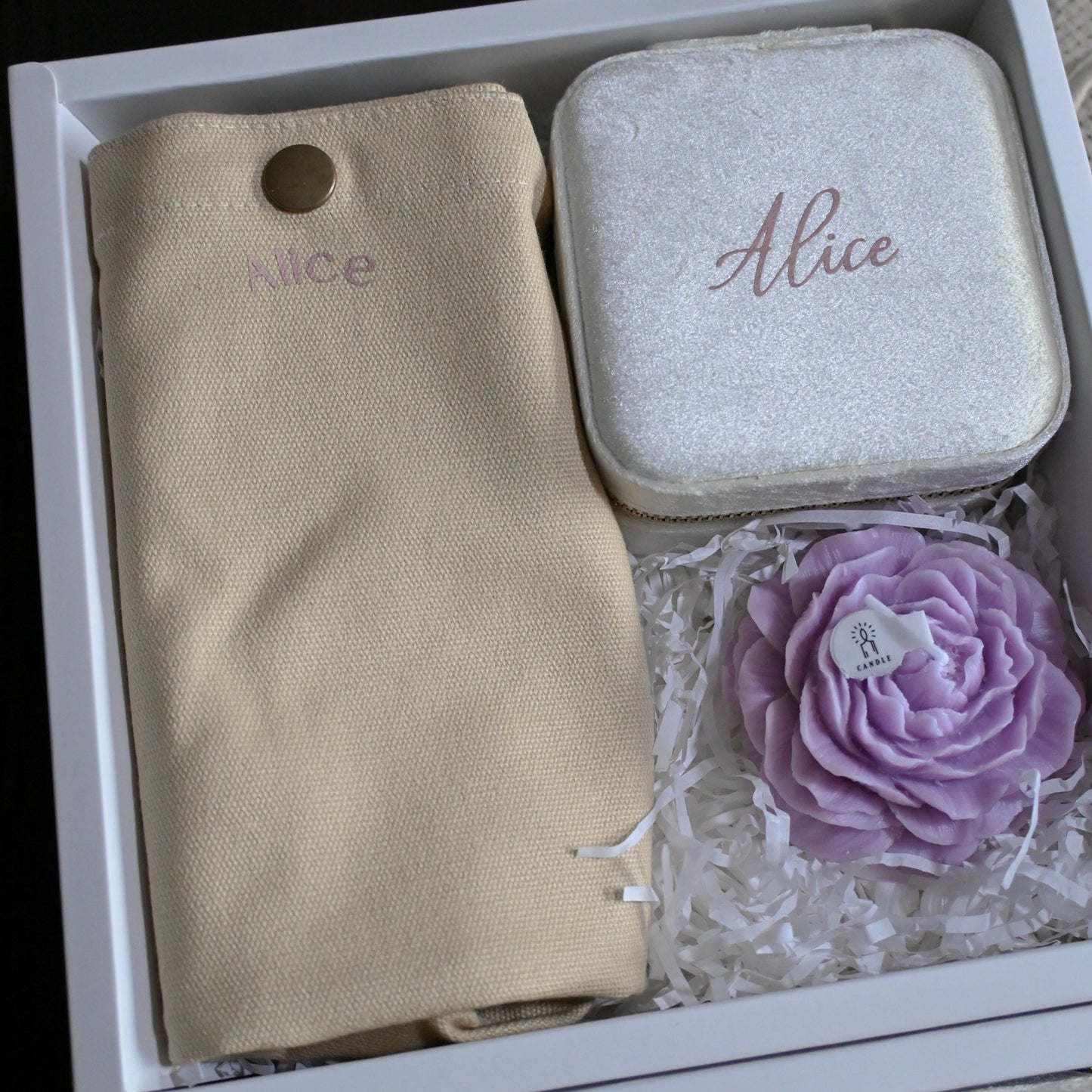 Personalised For Her Gift Set Jewellery Organiser Bag Singapore
