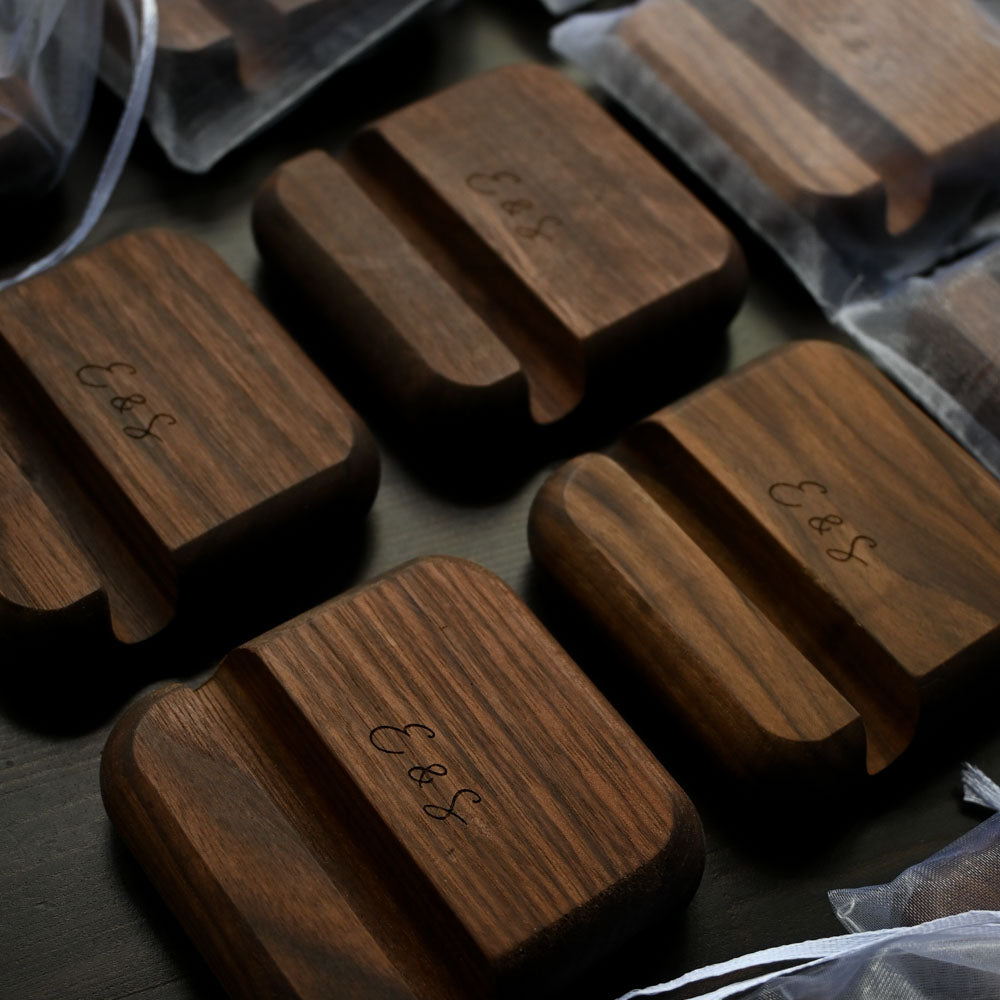 Personalised Engraved Wooden Phone Stand Singapore