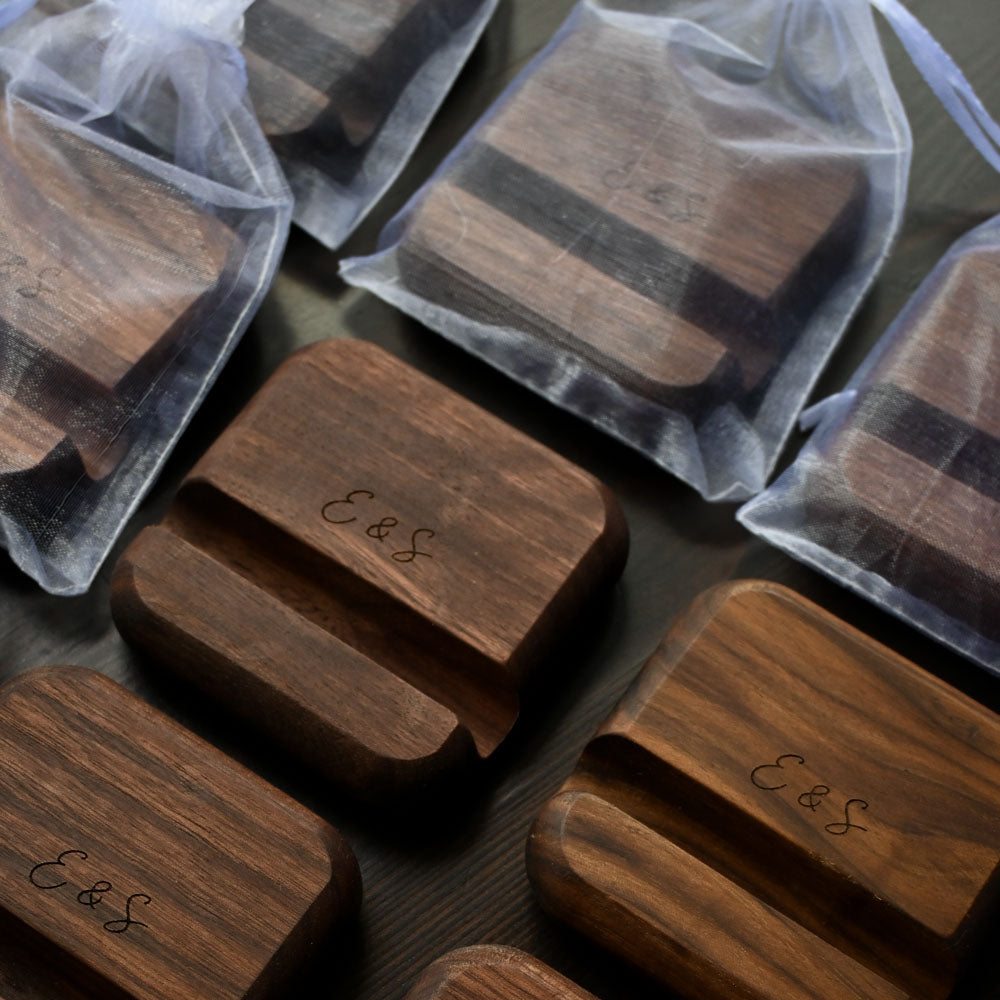 Personalised Engraved Wooden Phone Stand Singapore
