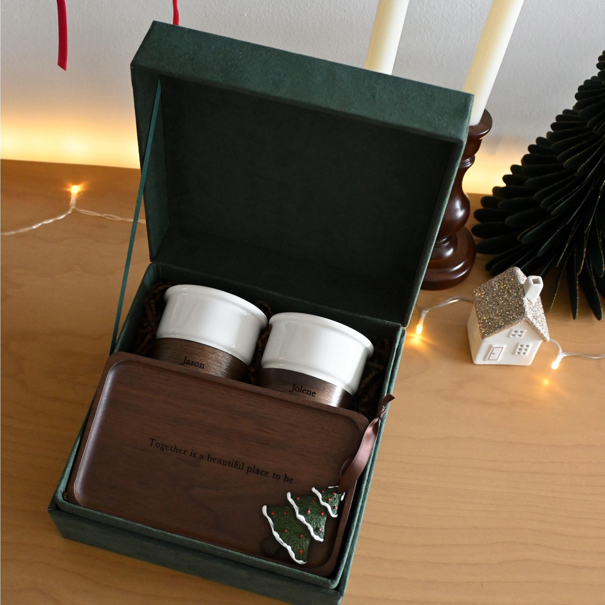 Personalised Couple Gift Set - The Mistletoe Moment  | Singapore