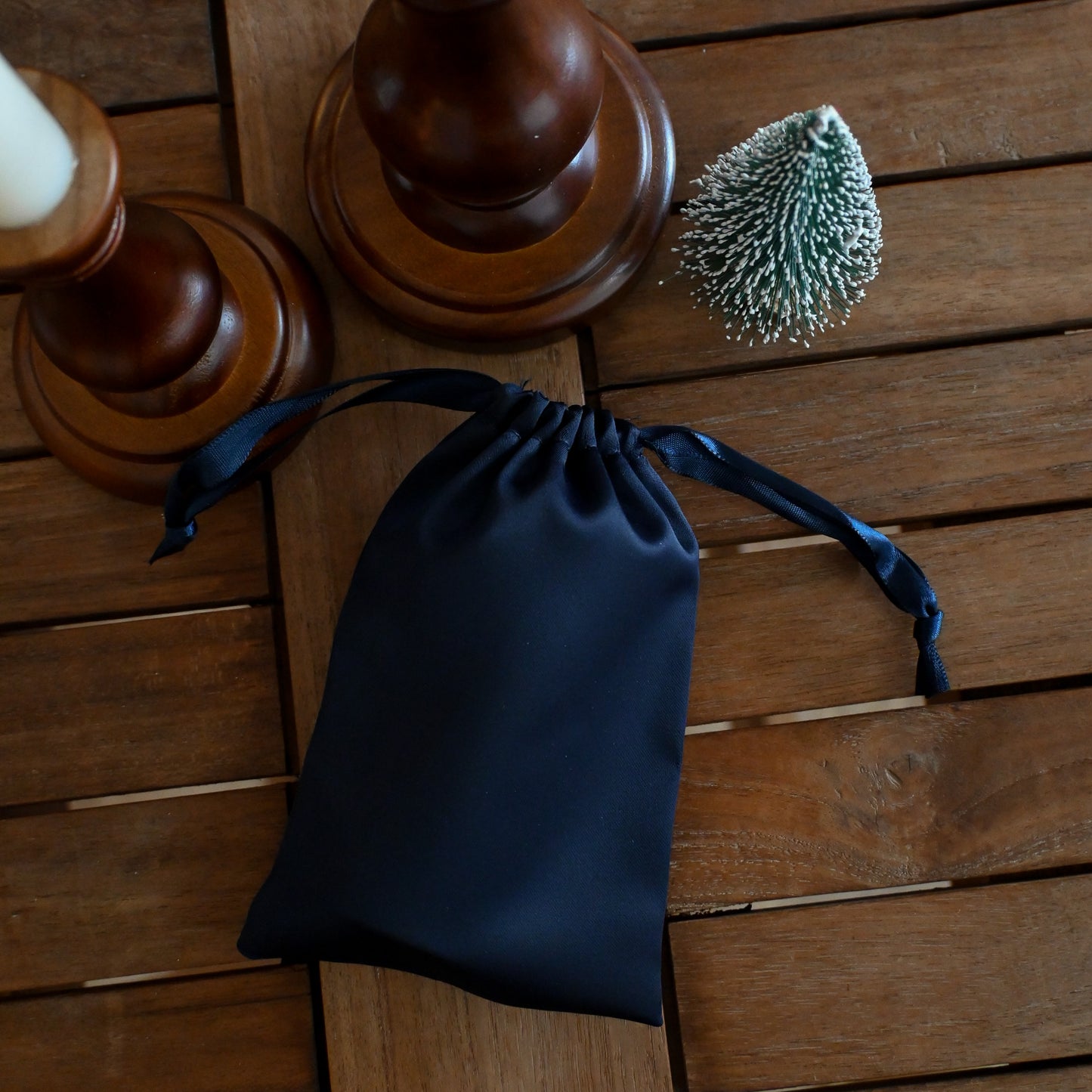 Personalised Mini Velvet Jewellery Organiser (Dark Blue) Singapore