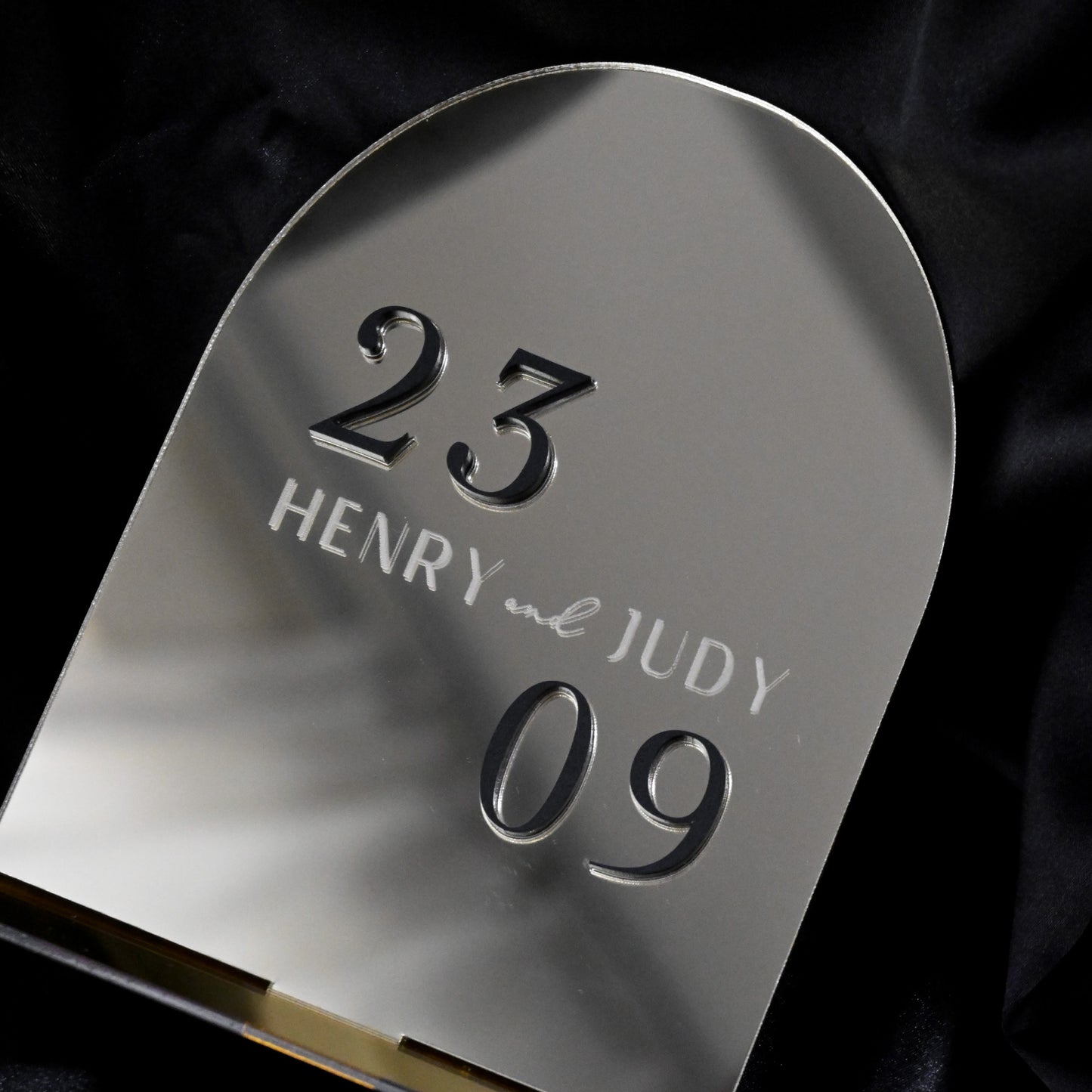 Personalised Wedding/Home Signage - Black & Gold
