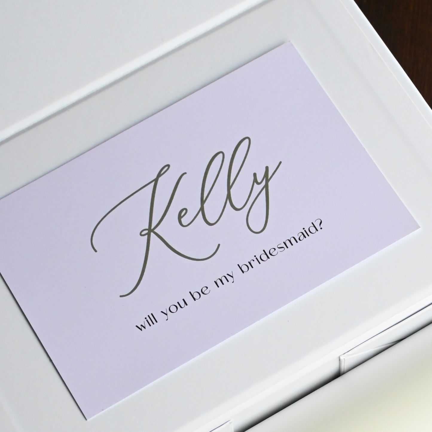 Personalised Bridesmaids Card