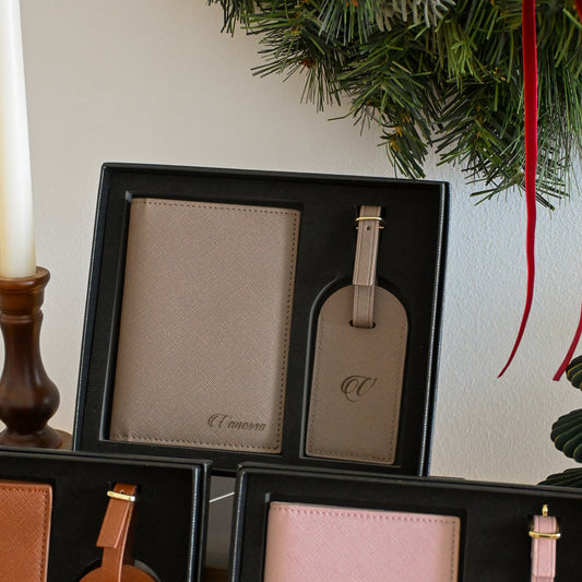Personalised Passport Cover & Luggage Tag Set | Singapore