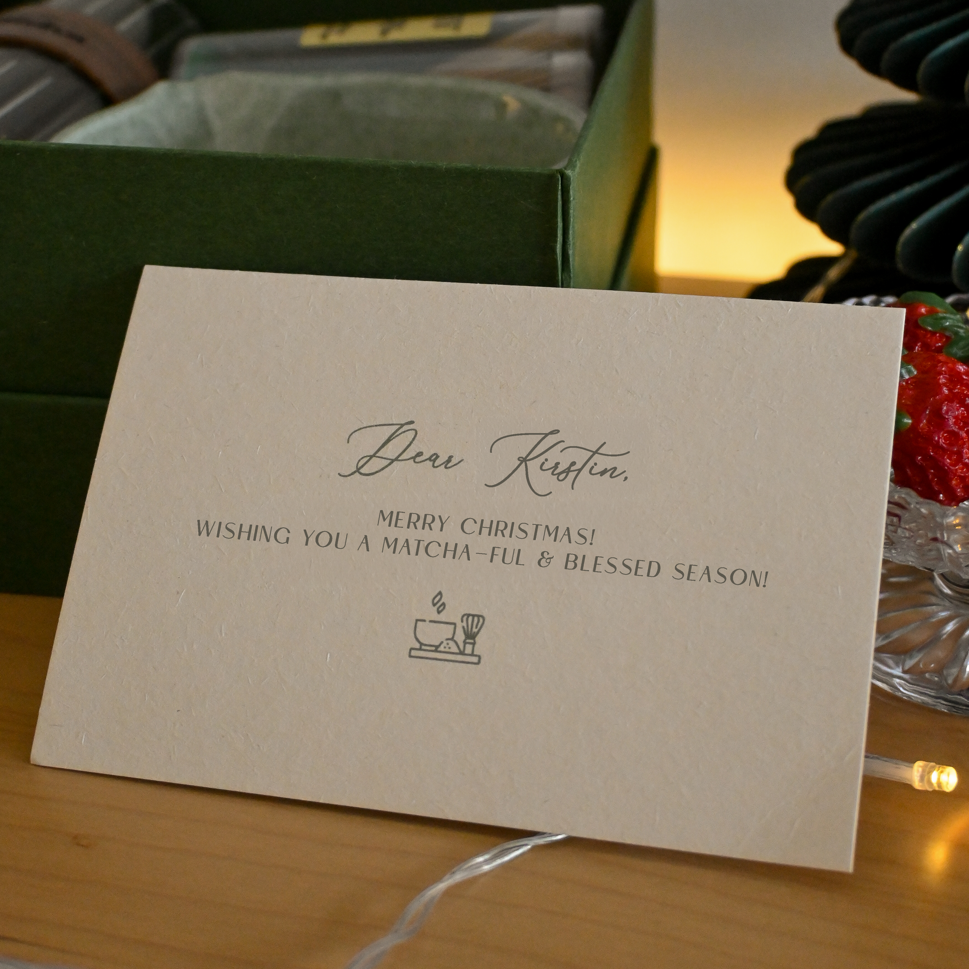 Matcha Message Card