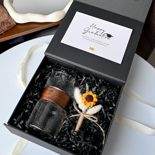 Personalised Sunflower Graduation Cup Gift Set Singapore