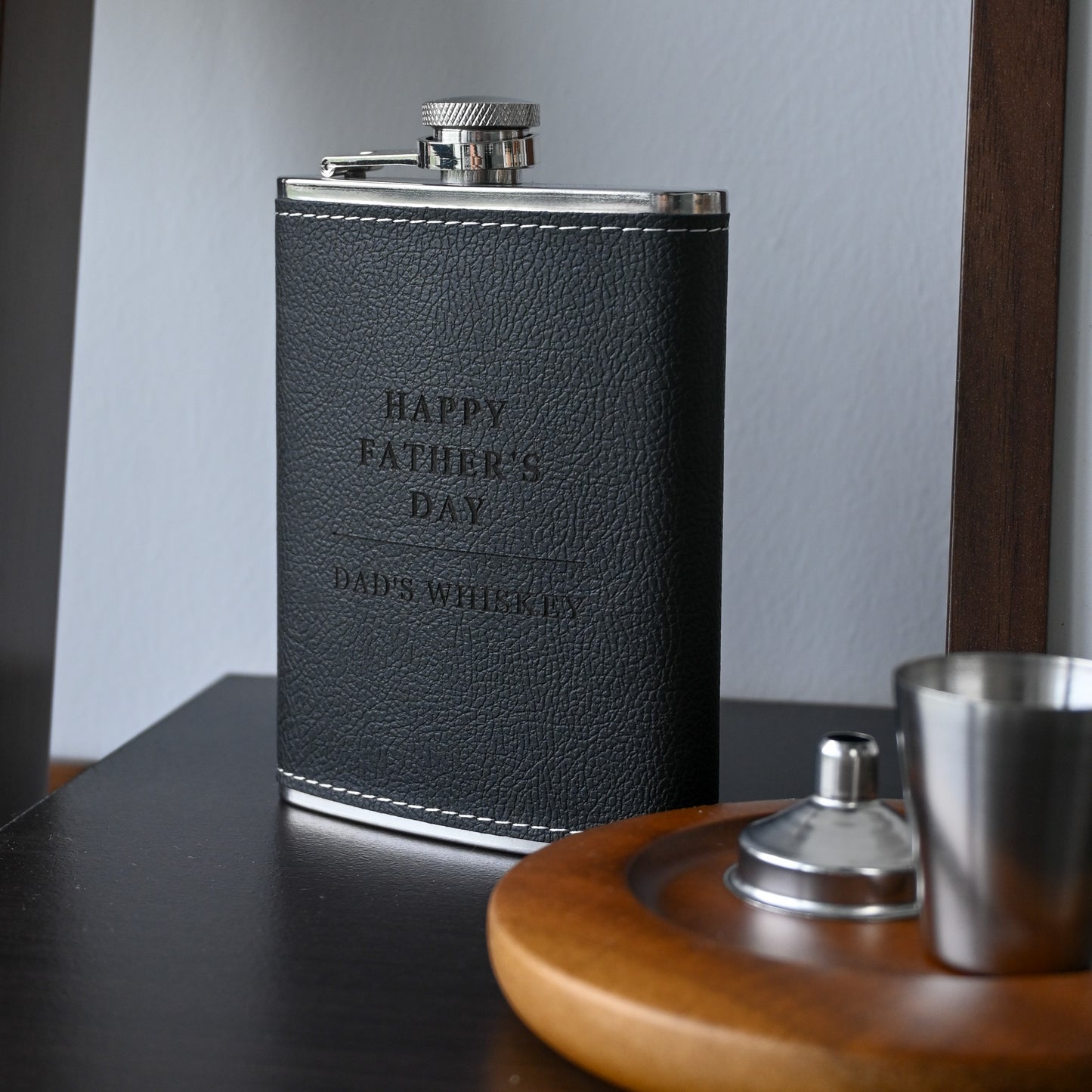 Father's Day Engraved Hip Flask
