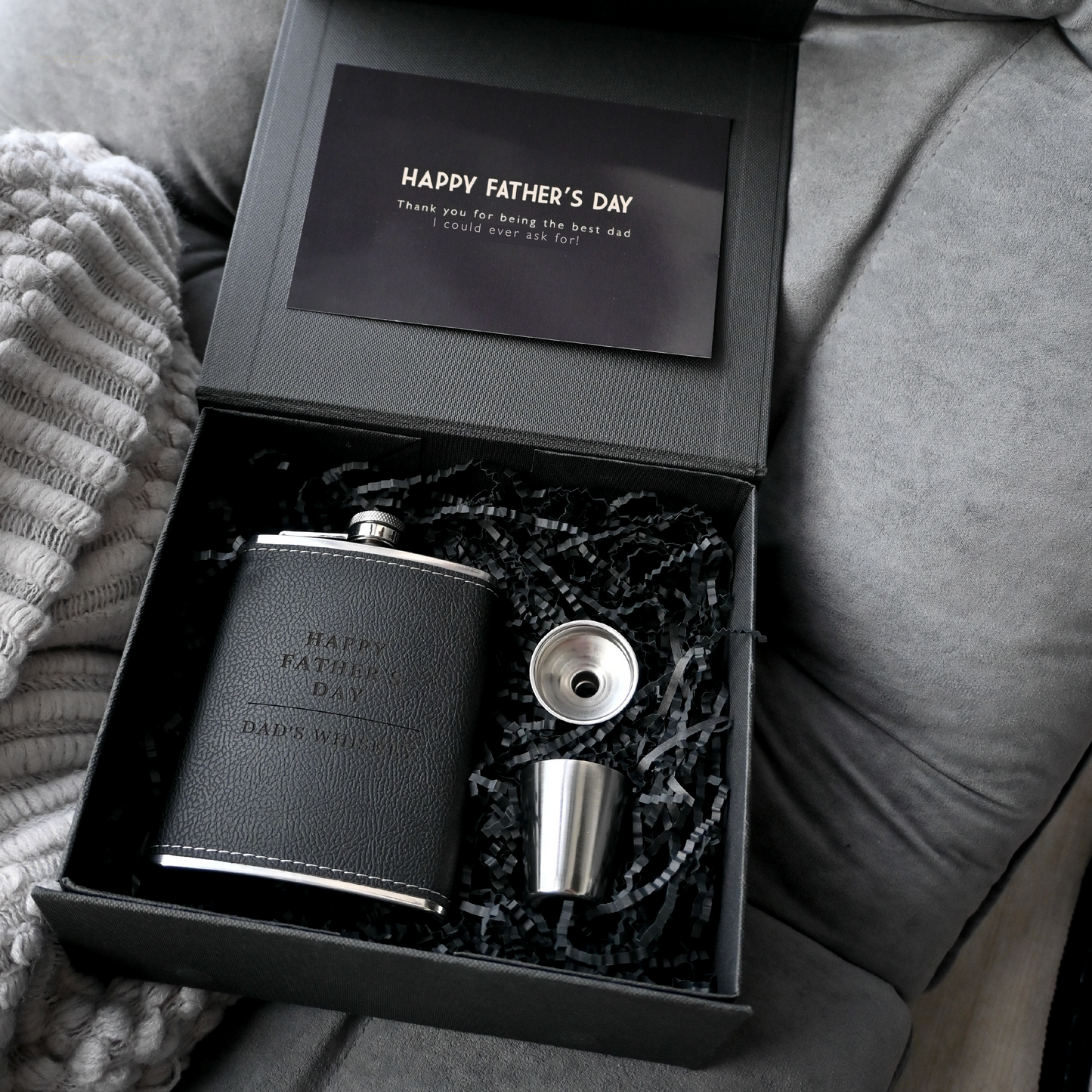 Father's Day Engraved Hip Flask