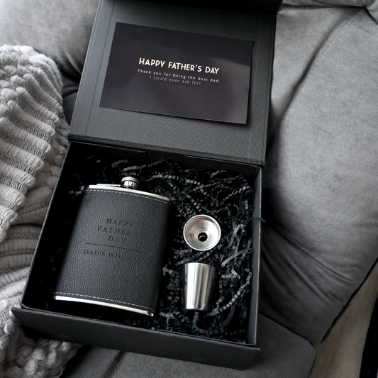 Father's Day Engraved Hip Flask