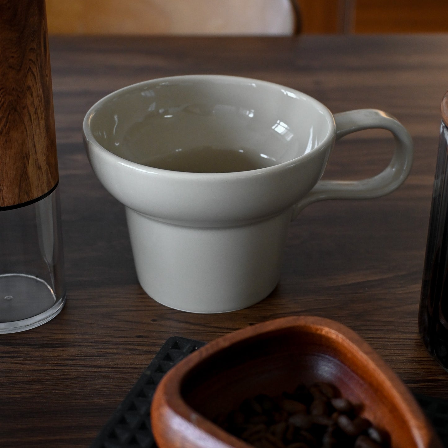 Cream Ceramic Coffee Cup