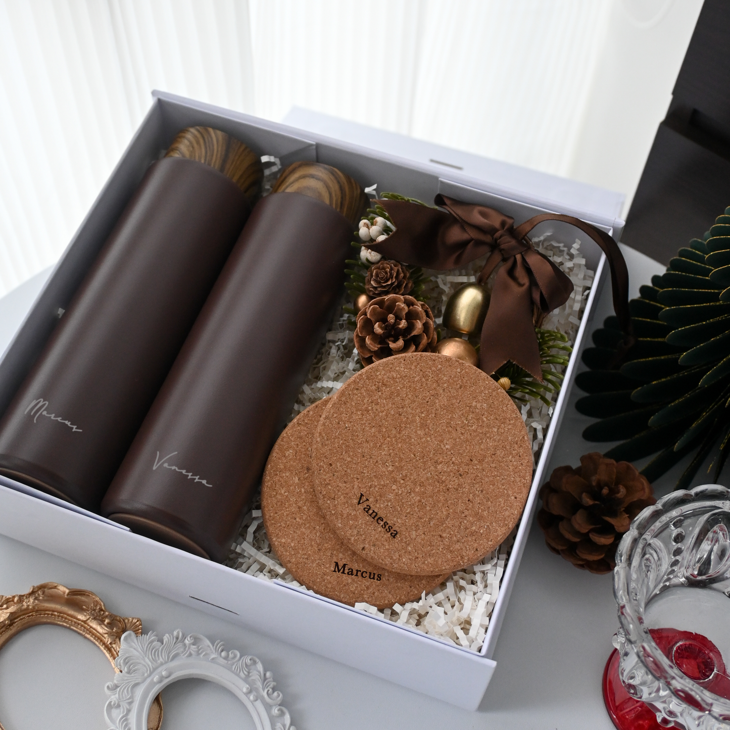 Personalised Couple Christmas Gift Set Singapore - Warm Christmas Love I
