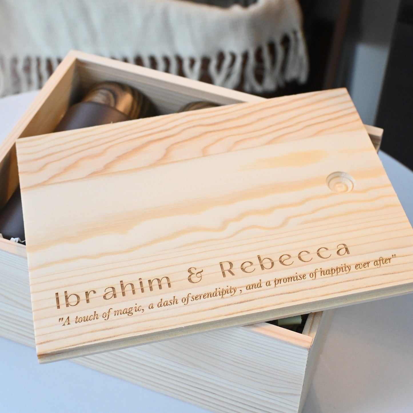 Personalised Housewarming/Wedding Couple Gift Set - Run Wild in Love