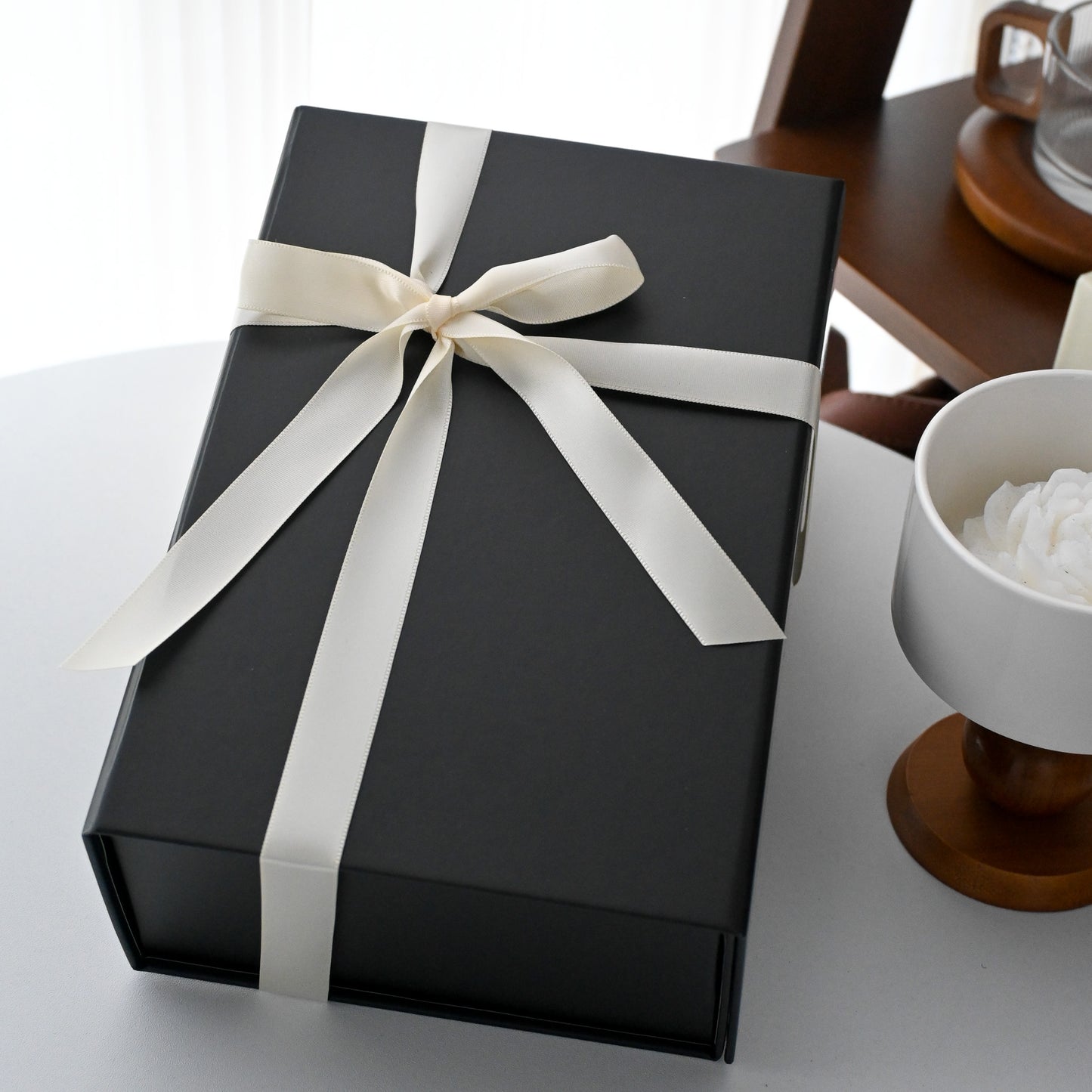 Wood Sleeve Frosted Cup Set