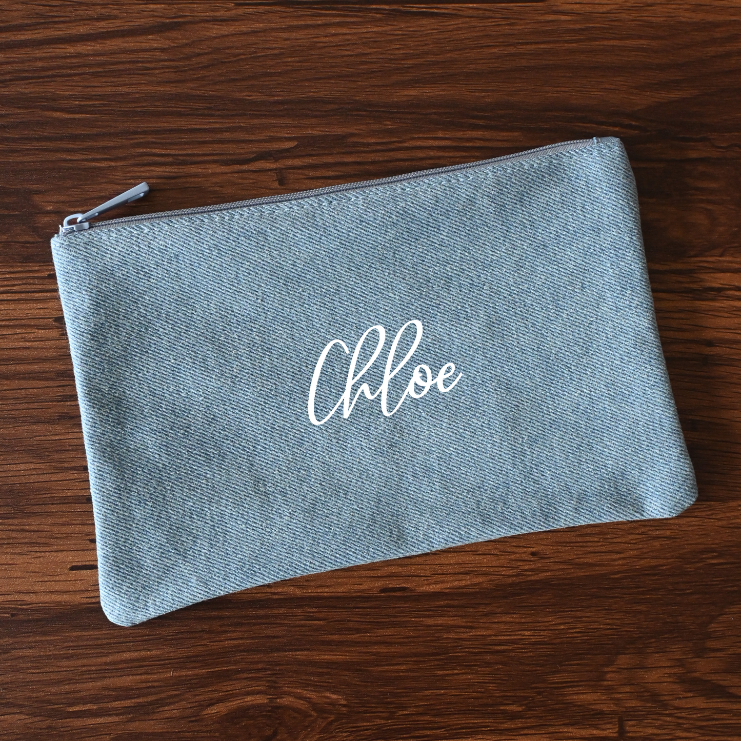 Personalised Pouch (Light/Dark Denim) Singapore