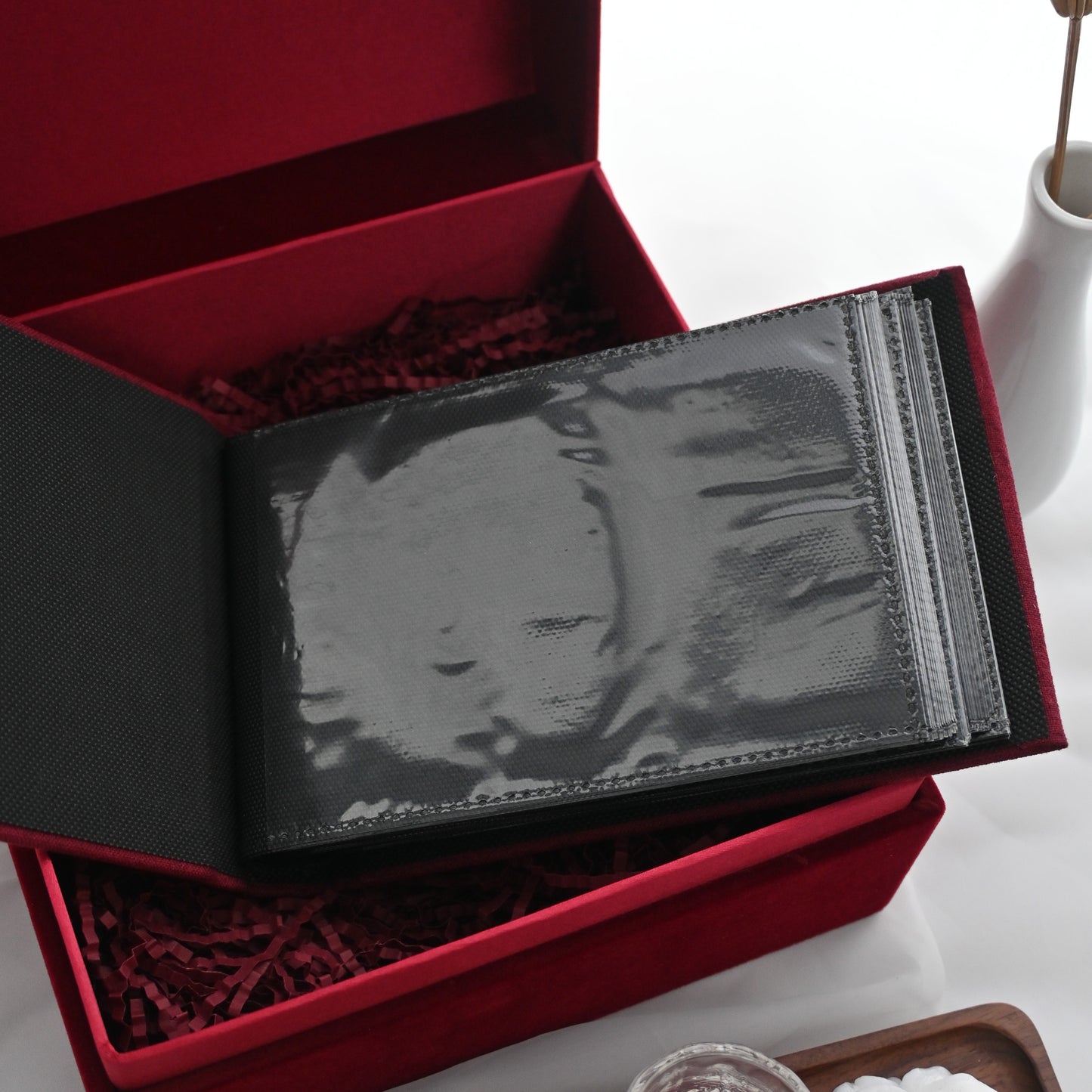Personalised Red Album with Names Singapore