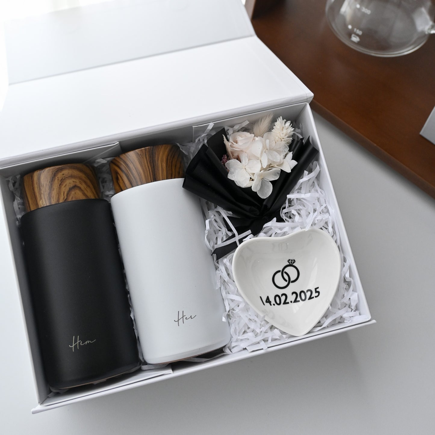 Personalised Wedding/Housewarming Couple Gift Set - Day One Singapore