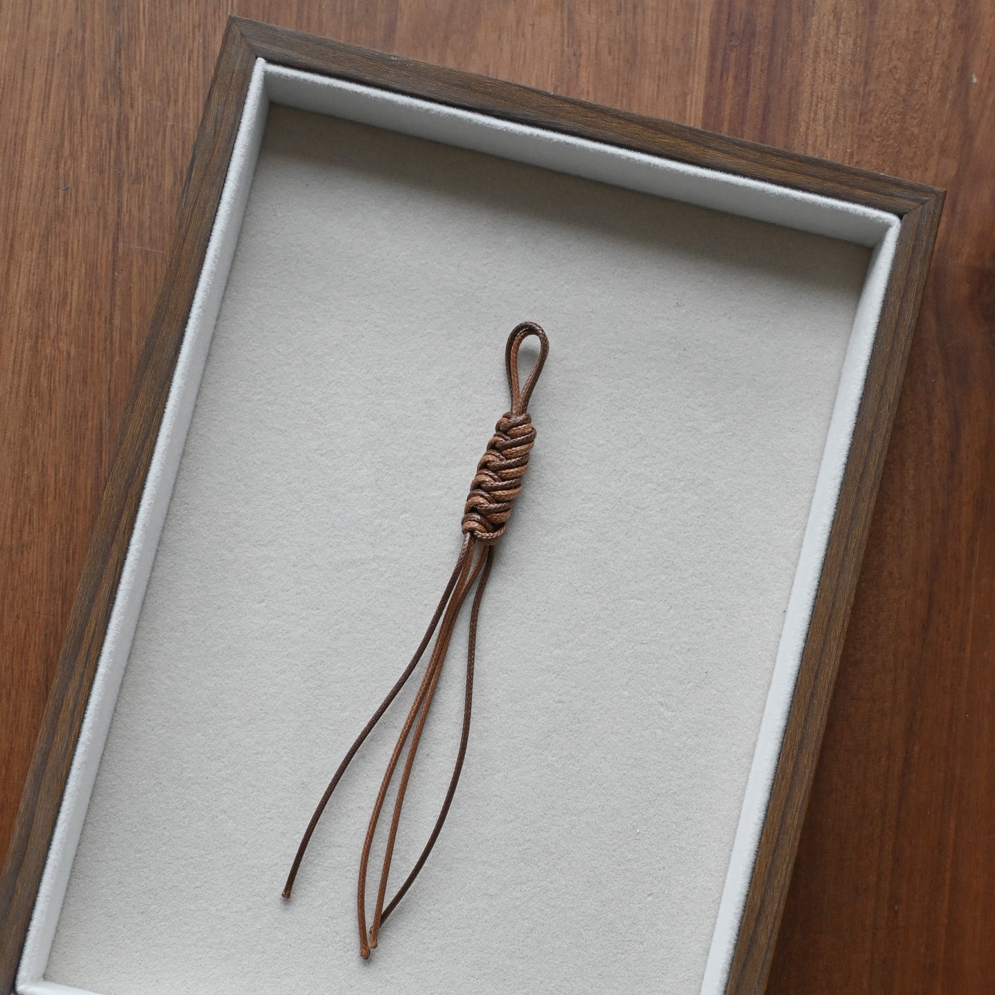 Waxed Cord Strap (Dark Brown with Light Brown)