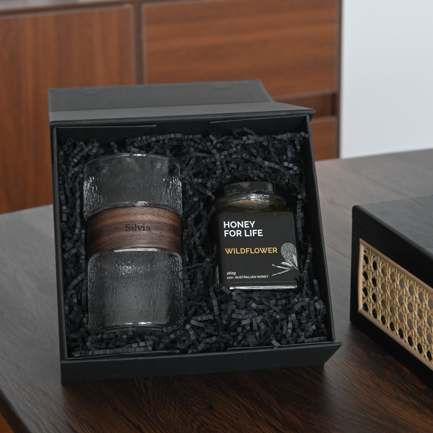 Personalised Walnut Honey Gift Set II Singapore