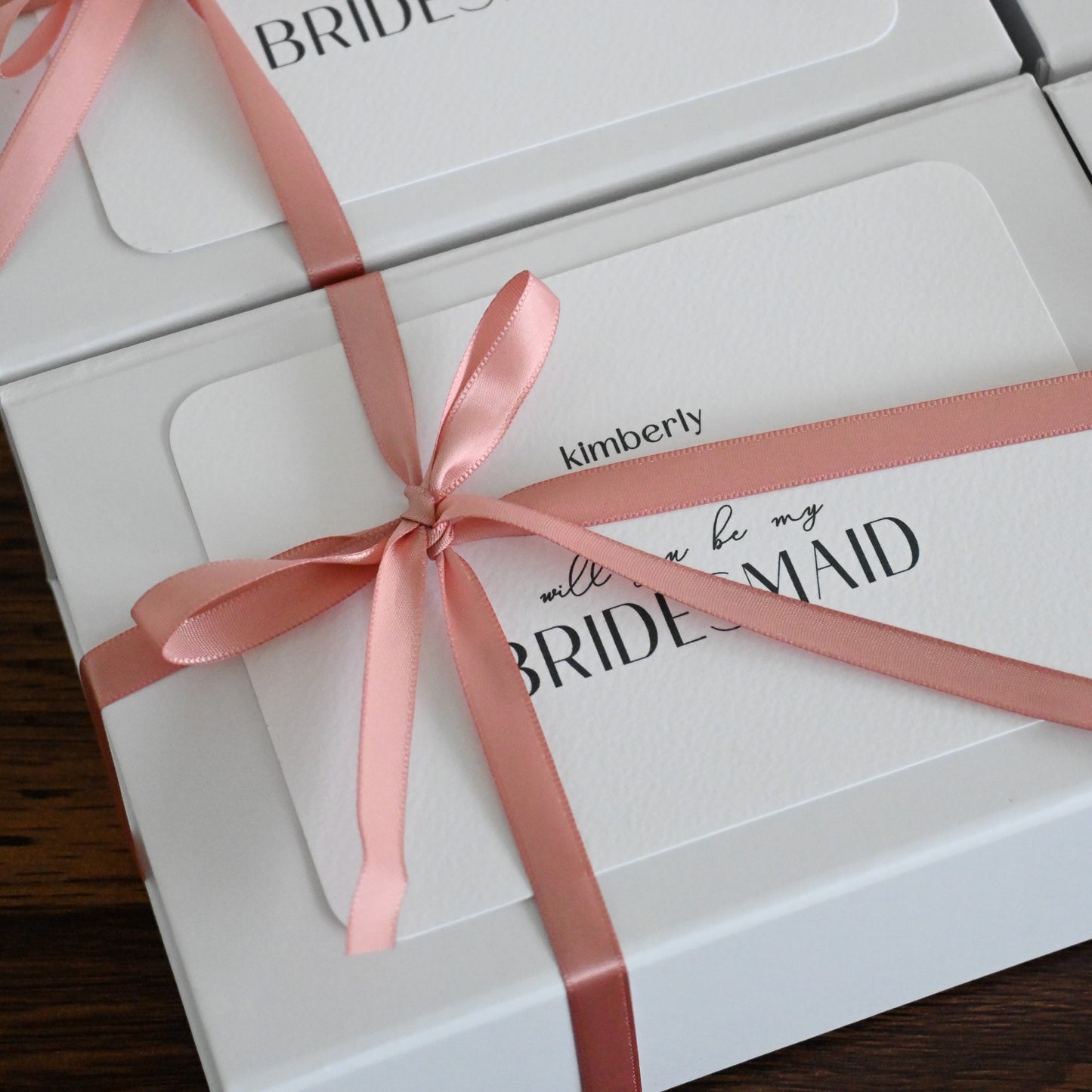 Personalised Pink & White Gift Box