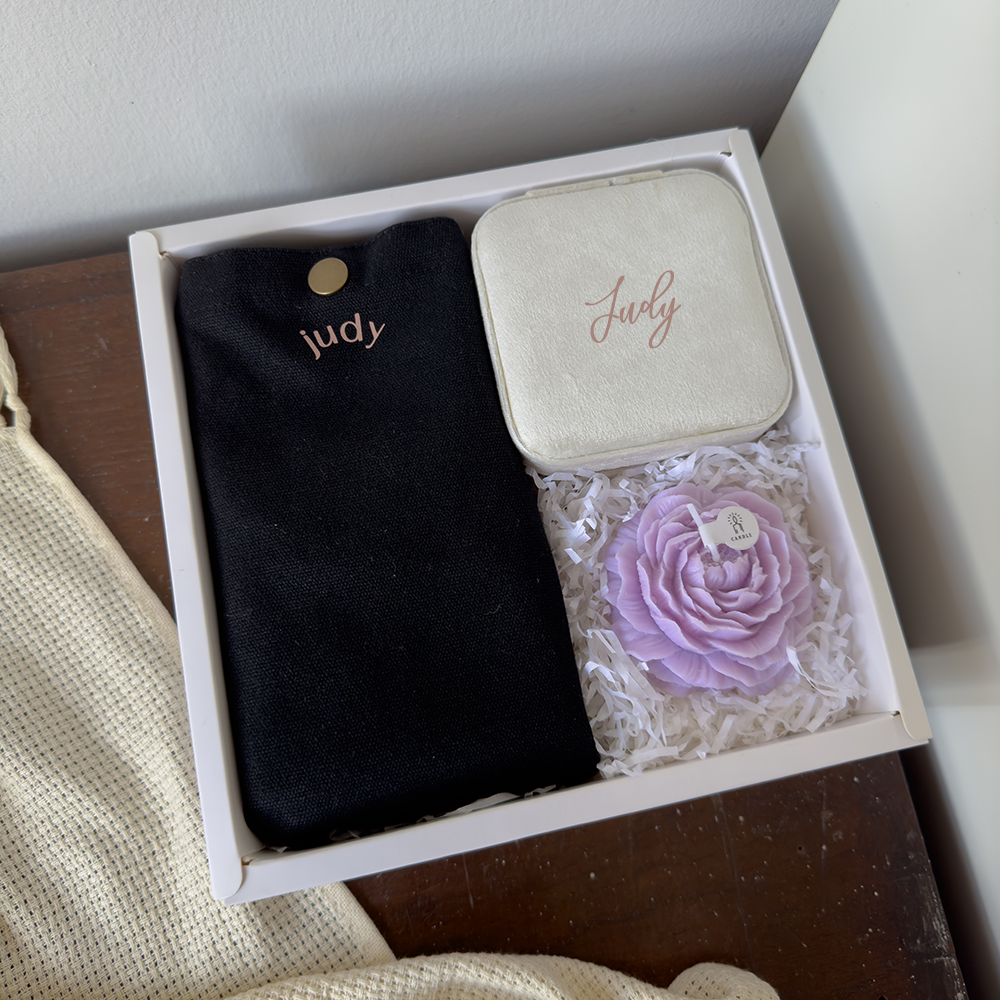 Personalised For Her Gift Set Jewellery Organiser Bag Singapore