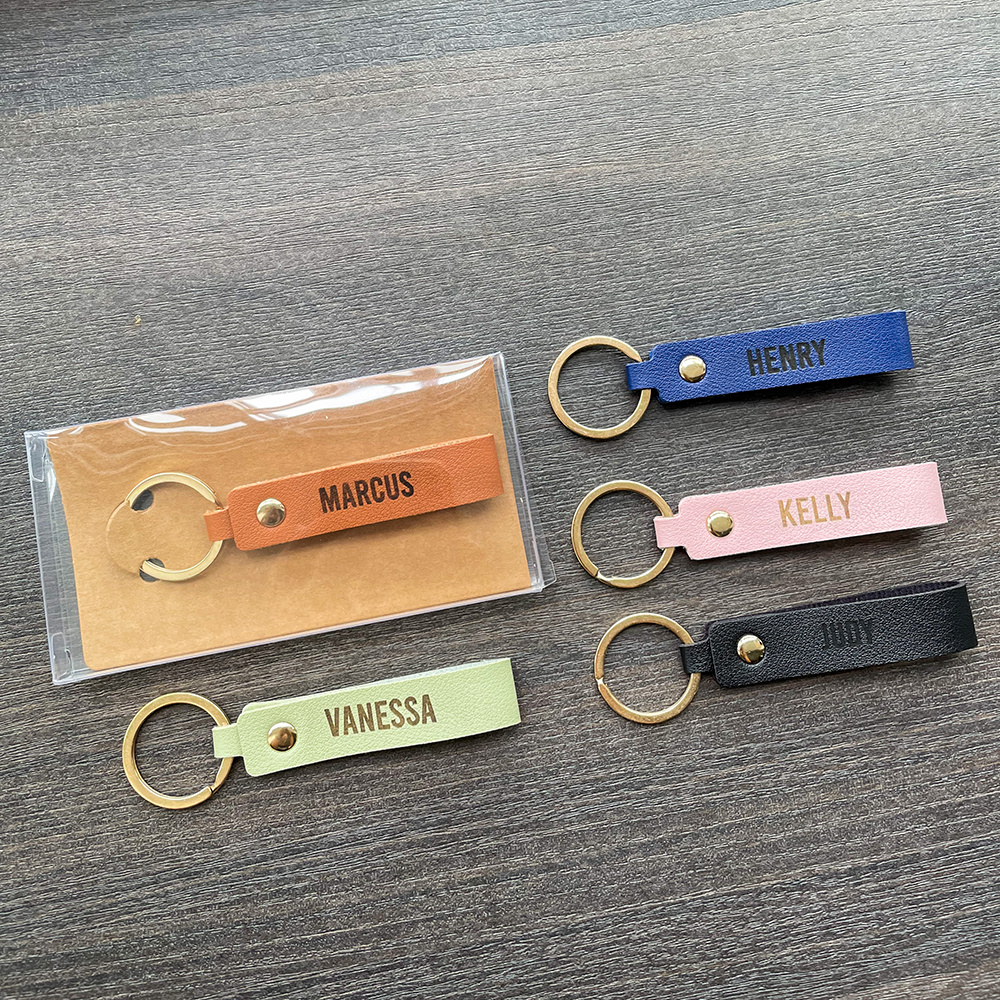 Leather Engrave Keychain