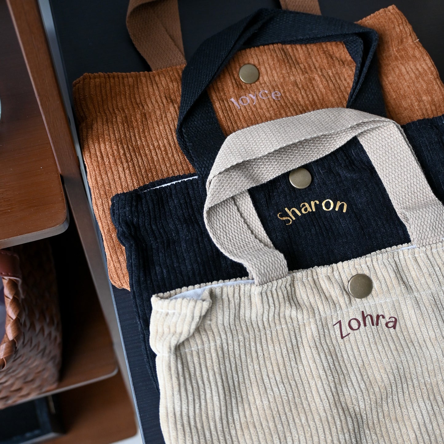 Personalised Mini Corduroy Tote Bag Singapore