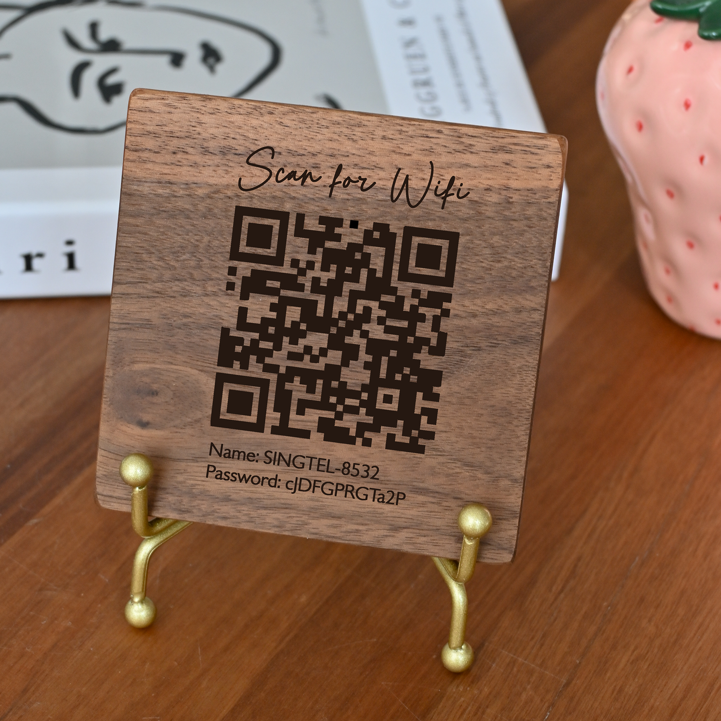 Personalised QR Code Display Sign for home or business singapore