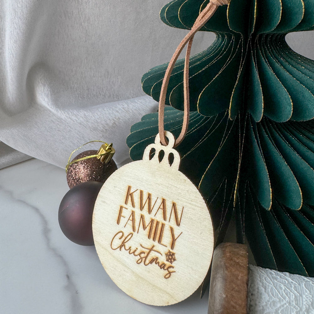 Customised Christmas Ornaments (Snowflake/Christmas Tree/Christmas Bubbles)