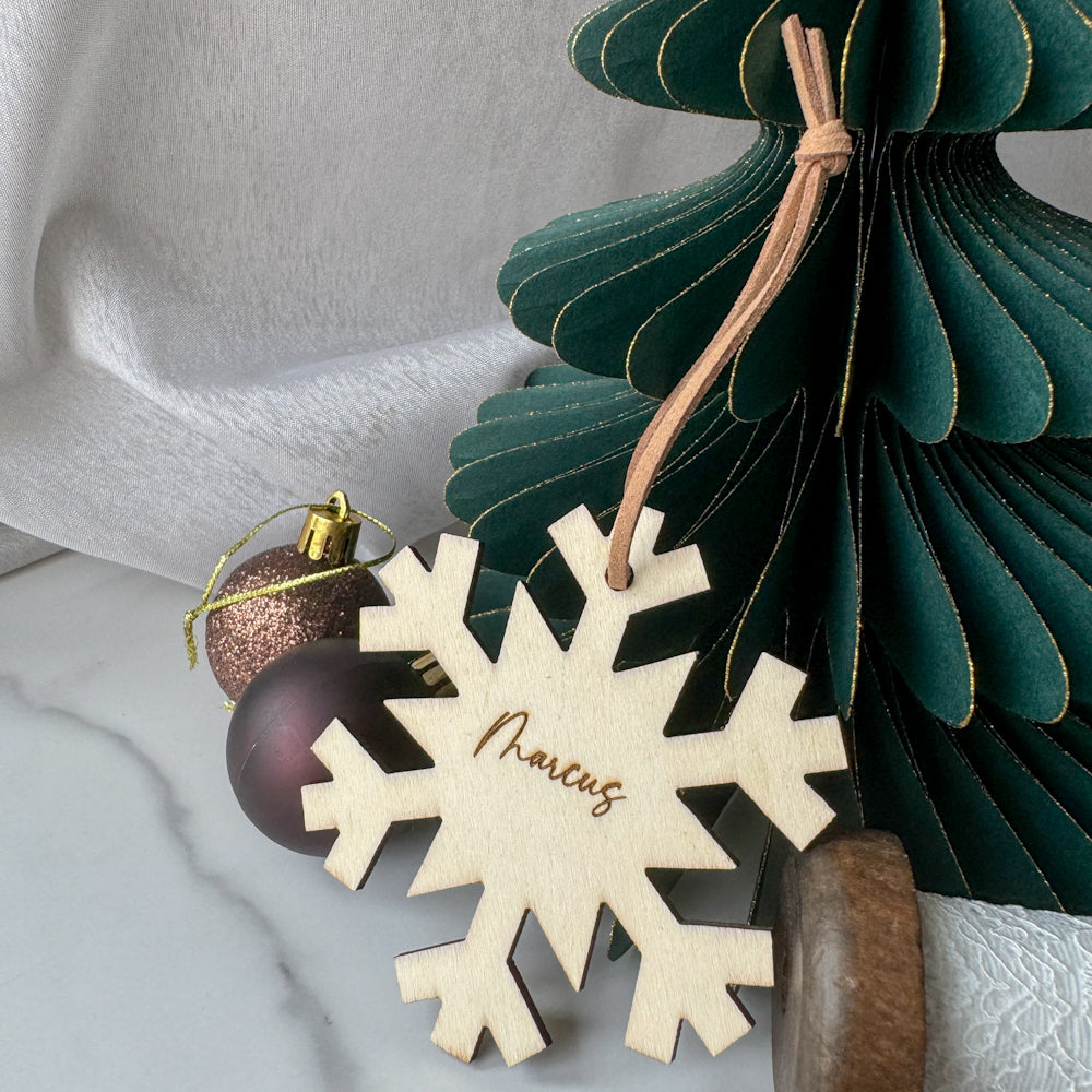 Customised Christmas Ornaments (Snowflake/Christmas Tree/Christmas Bubbles)