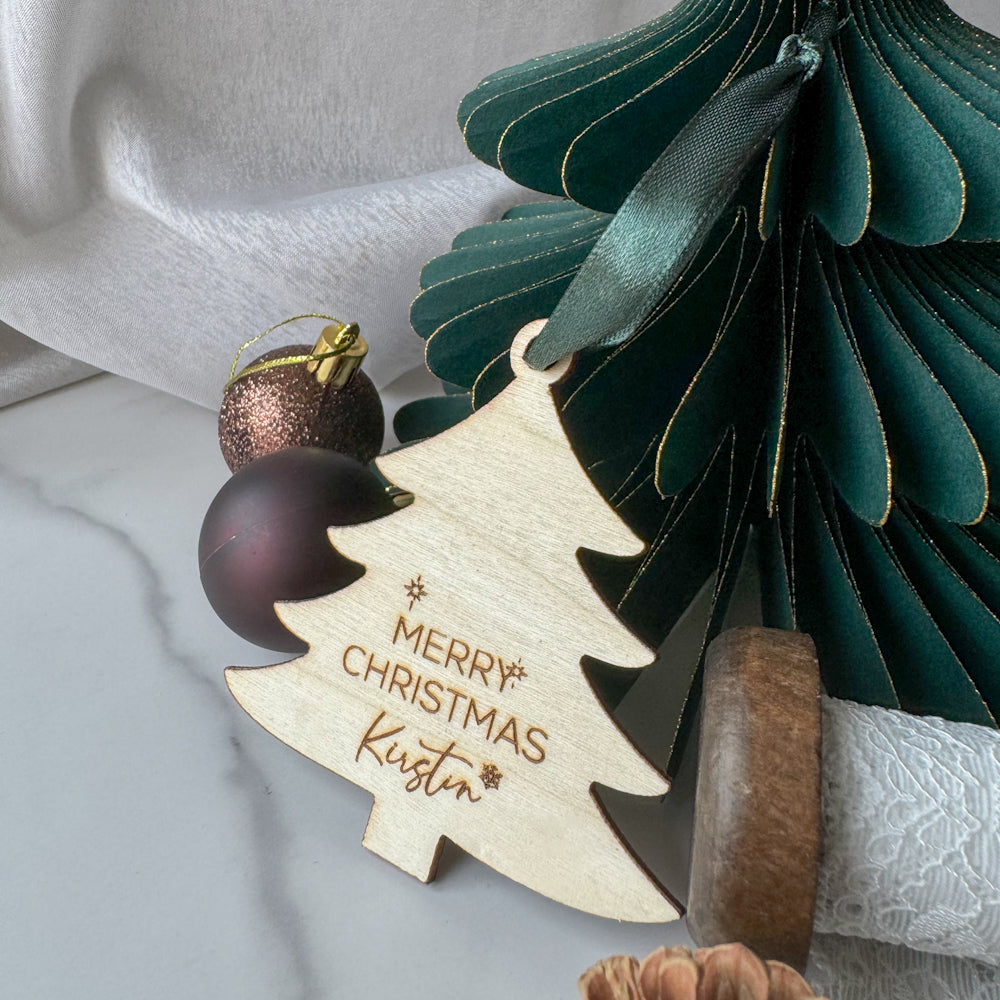 Customised Christmas Ornaments (Snowflake/Christmas Tree/Christmas Bubbles)