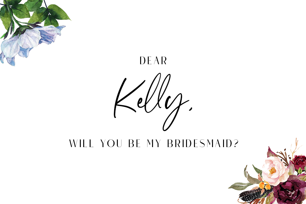 Bridesmaid/Man of Honour Card