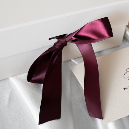 Personalised Burgundy & Cream Gift Box