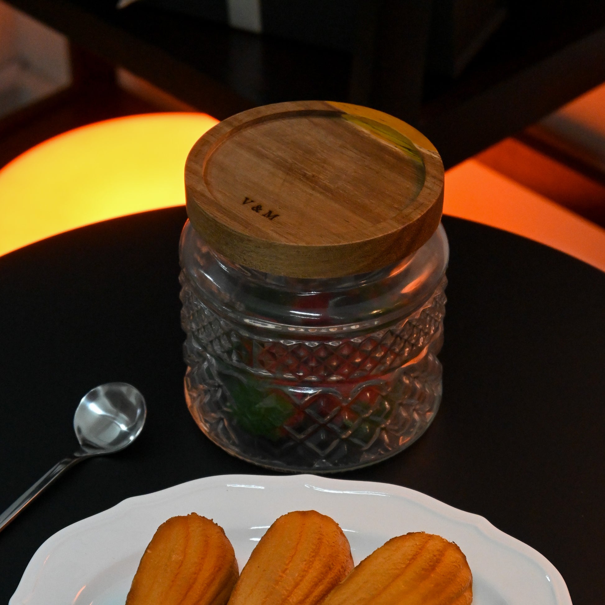 Personalised Walnut Cover Storage Jar Singapore