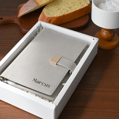 Leather Cover Magnetic Closing Notebook