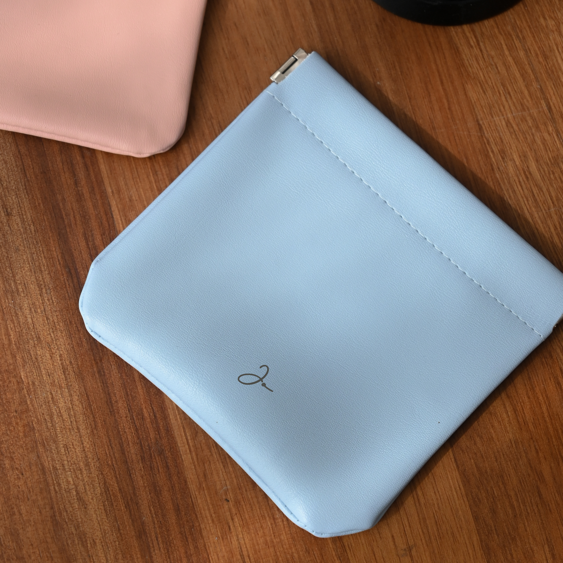 Personalised Engraved Compact Pouch (Pink/Blue) Singapore