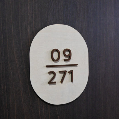 Home Unit Number Sign