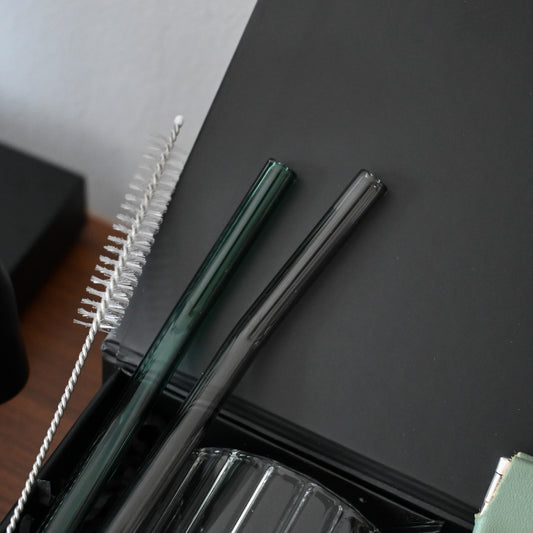 Glass Straw with Brush
