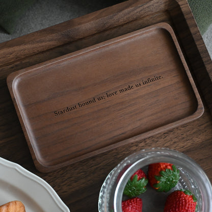 Personalised Walnut Wood Tray Singapore