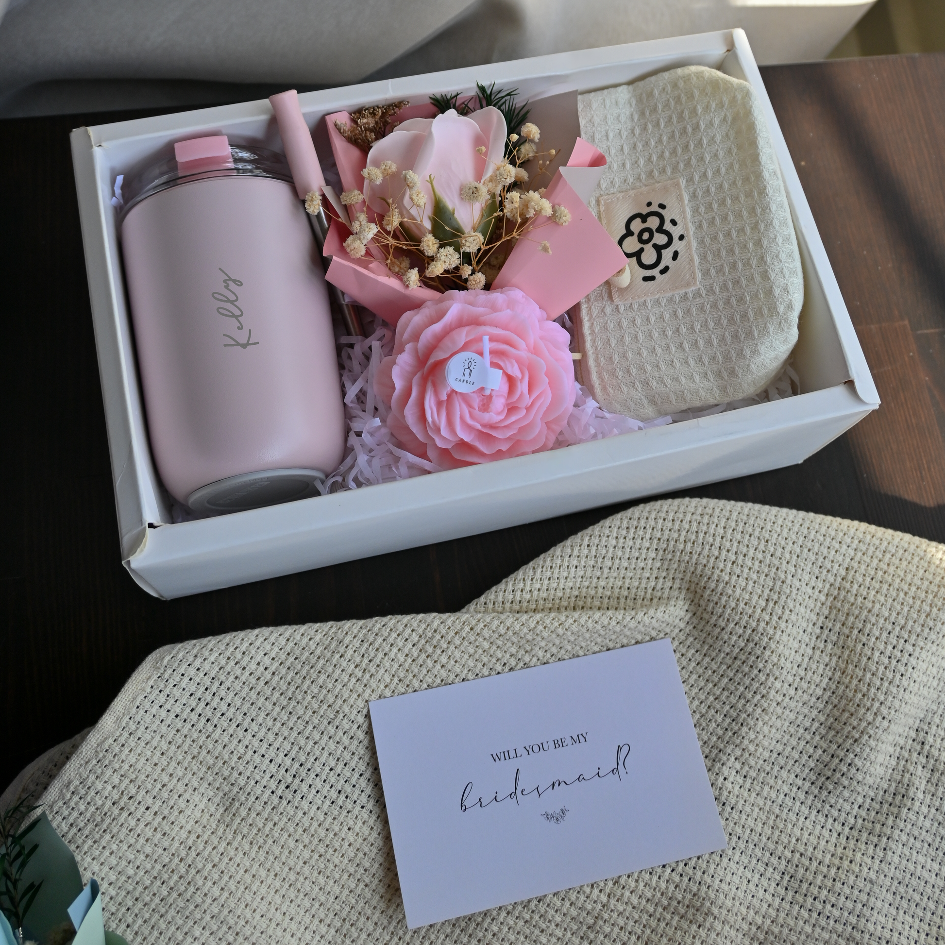 Personalised Bridesmaids Gift Set - Sweet Pink Singapore
