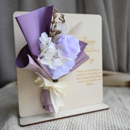 To Cherish Preserved Flowers Valentine's Gift Set - Lilac
