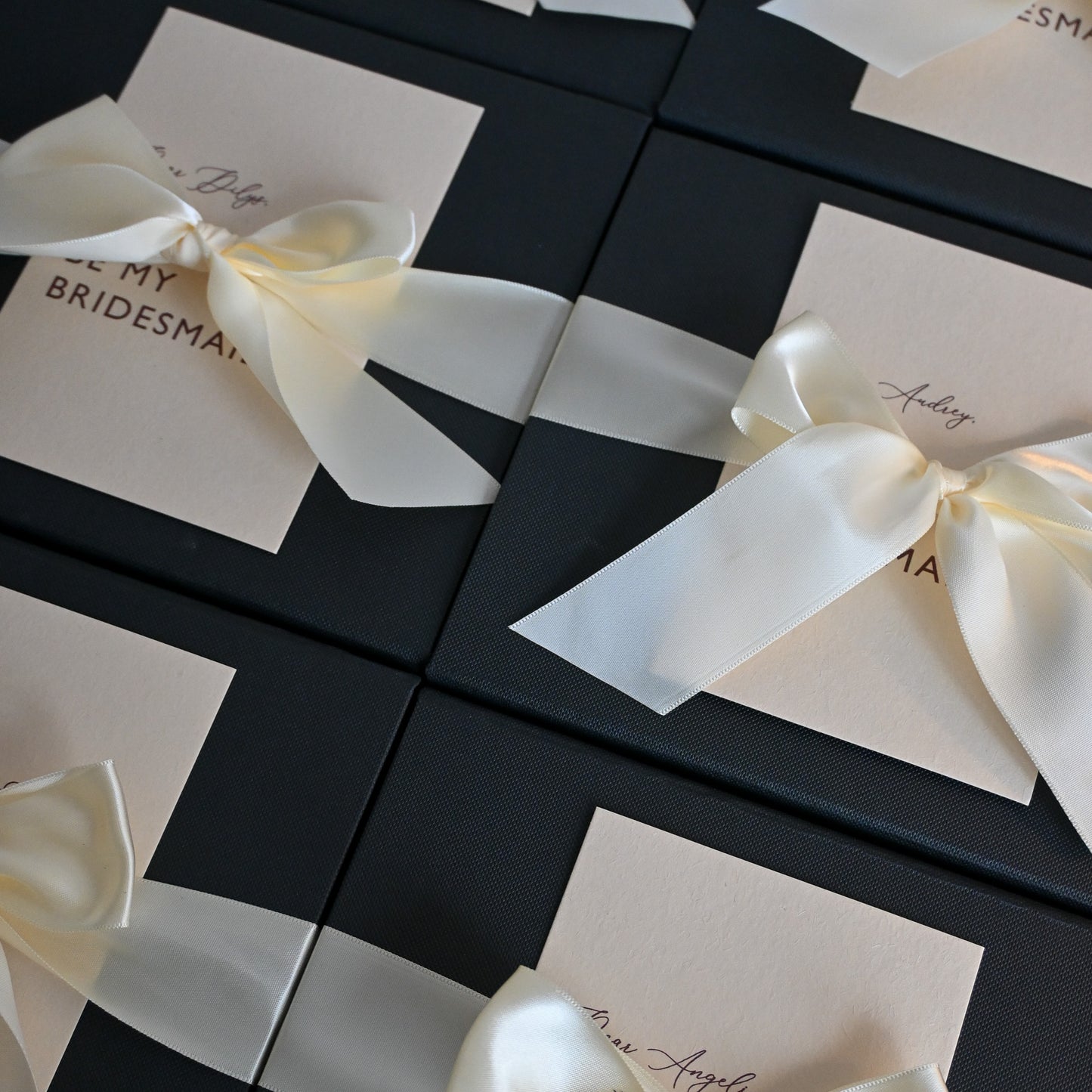 Personalised Ivory & Black Gift Box Singapore