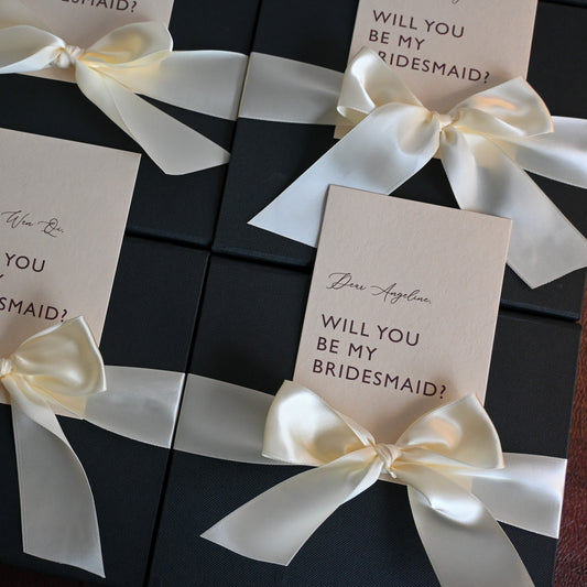 Personalised Ivory & Black Gift Box Singapore